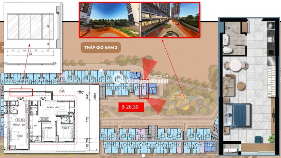 Chính chủ cần bán gấp căn Studio đẹp nhất dự án The Gió Riverside