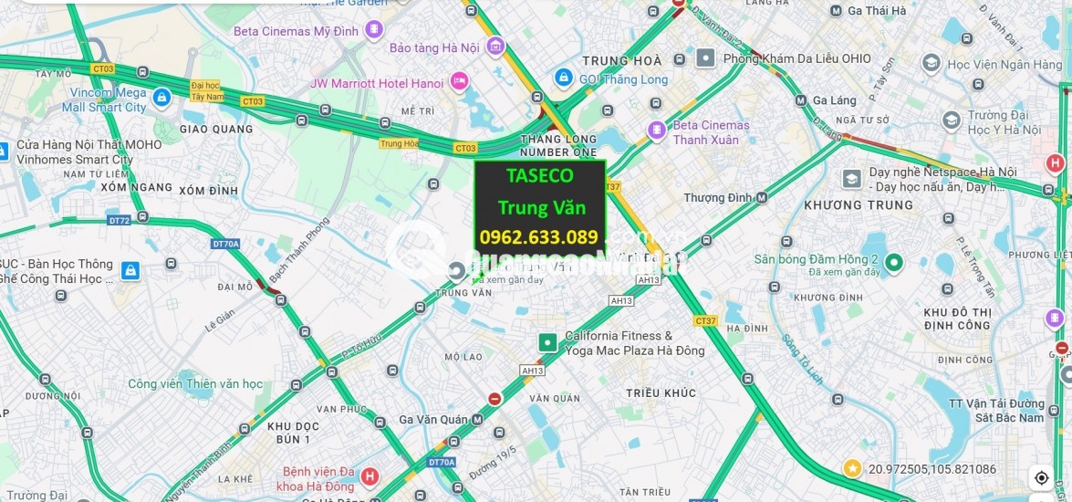 căn nhà Taseco Trung Văn – Trung tâm quận Nam Từ Liêm, bàn giao đẳng cấp, giá thấp cho khách mua ở và đầu tư