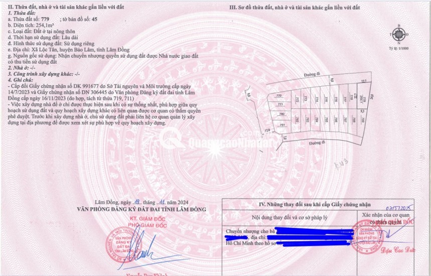 BÁN LÔ ĐẤT NỀN KHU NGHỈ DƯỠNG P2 BẢO LỘC, CÁCH NGÃ 5 ĐAMBRI 6 PHÚT ĐI XE