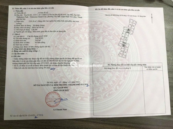 BÁN CĂN HỘ CHUNG CƯ CAO CẤP VIN SMARTCITY - PHÂN KHÚC HIẾM - CĂN HỘ CỰC ĐẸP - TẶNG 80% NỘI THẤT- NHỈNH 4 TỶ