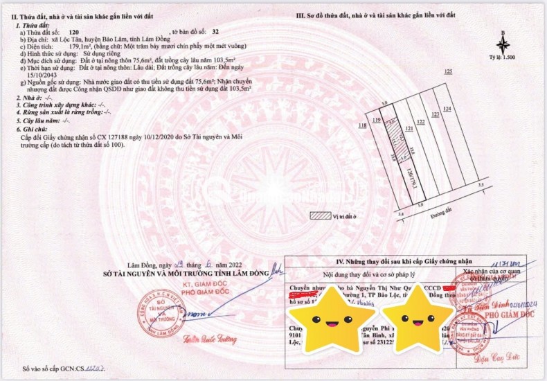 BÁN LÔ ĐẤT PHƯỜNG 2 BẢO LỘC GẦN NGÃ NĂM ĐAMBRI (NHÁNH KHÚC THỪA DỤ)