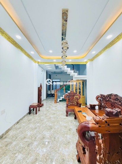 Bán NHÀ MỚI 3 TẦNG vào ở ngay– HẺM OTO – Ngay CẦU BÀ THE – TÔ NGỌC VÂN – Q12, 58m2, SHR 5.6 tỷ