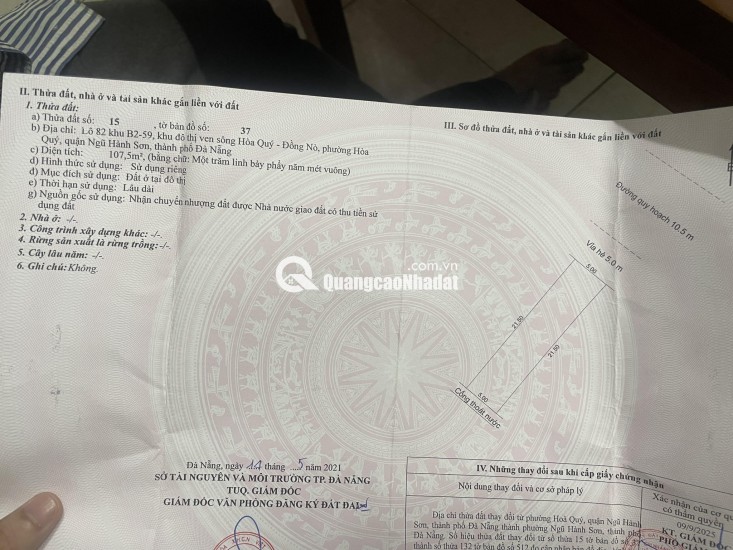 Bán nhà trong ngõ Đà Nẵng, Ngũ Hành Sơn: 100m2, sổ đỏ chính chủ, giá chỉ 6.5 tỷ - Cơ hội an cư lý tưởng!