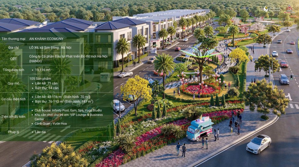 BÁN LIỀN KỀ, BIỆT THỰ DỰ ÁN AN KHÁNH ECOMONY, XÃ SƠN ĐỒNG, HOÀI ĐỨC, HÀ NỘI, GIÁ CHỈ TỪ 12 TỶ