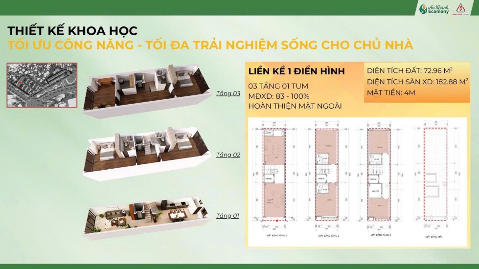 BÁN LIỀN KỀ, BIỆT THỰ DỰ ÁN AN KHÁNH ECOMONY, XÃ SƠN ĐỒNG, HOÀI ĐỨC, HÀ NỘI, GIÁ CHỈ TỪ 12 TỶ