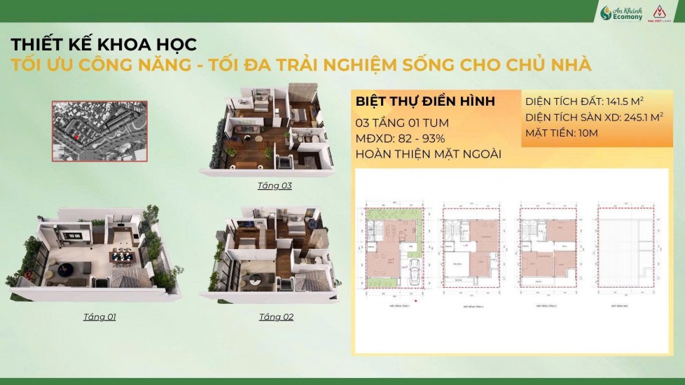 BÁN LIỀN KỀ, BIỆT THỰ DỰ ÁN AN KHÁNH ECOMONY, XÃ SƠN ĐỒNG, HOÀI ĐỨC, HÀ NỘI, GIÁ CHỈ TỪ 12 TỶ