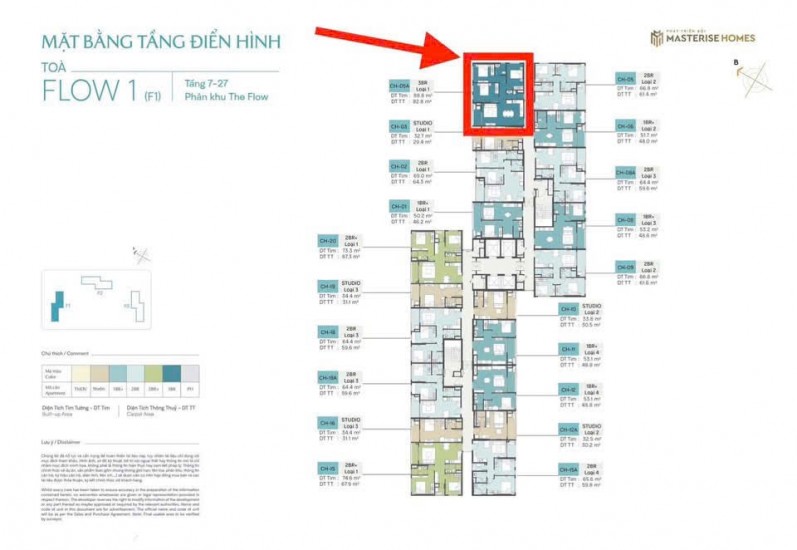 BÁN CĂN GÓC 3N VIEW PHÁO HOA – TÒA F1 MASTERI ERA LANDMARK