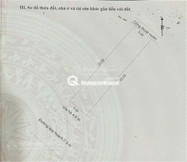 Bán đất thổ cư Lê Thương, Hòa Hiệp Nam, Liên Chiểu, Đà Nẵng. 117m2, 5x23m, giá 4.45  tỷ, sổ đỏ, hướng Tây Nam. LH: 0877661879