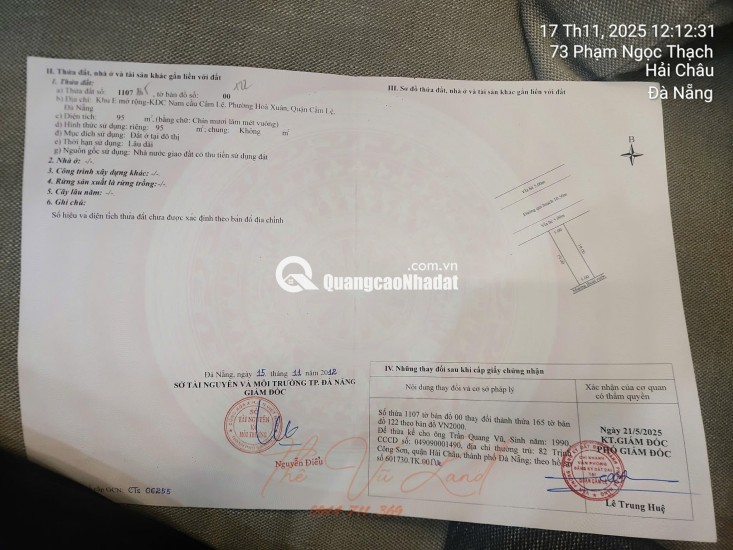 Chủ cần tiền ra nhanh.
Đường 10,5m. Võ Văn Ngân giá 5,950 tỷ- hoà xuân
Lh: 0843.222222 chính chủ