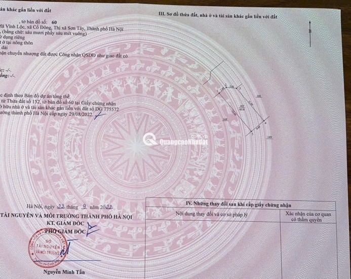 Cách ql21 chỉ 200m sở hữu ngay lô đất gần trường Đại Học Quốc Gia tại khu công nghệ cao Hòa Lạc