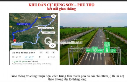 Lô Đất nền 78,7 m2 tại Hùng Sơn, Kim Bôi, Hòa Bình sát vách các khu nghỉ dưỡng khoáng nóng.