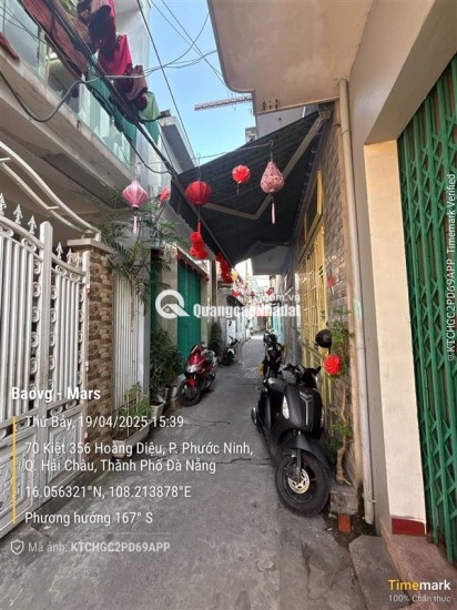 Bán nhanh nhà 2 tầng kiệt 356 Hoàng Diệu, Đà Nẵng.