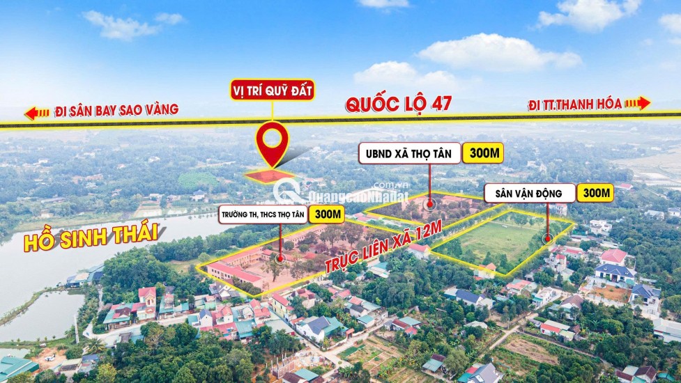 ĐẤT NỀN TRIỆU SƠN CHỈ 330 TRIỆU 1 LÔ