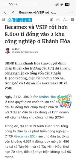 Đất nền giá tốt 77m ngang, cách ngã tư DT5-DT8 100m, đường dt5 quy hoạch 42m – đón sóng KCN Becamex Ninh Xuân