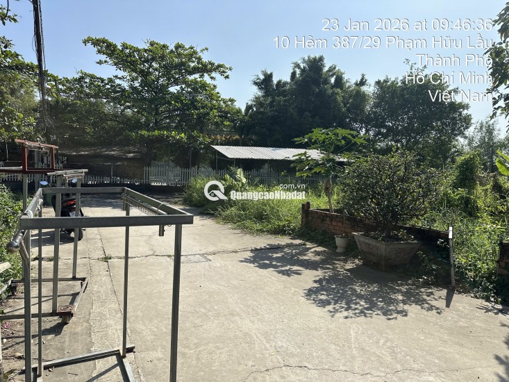 BÁN ĐẤT NHÀ BÈ - HẺM 387/29 PHẠM HỮU LẦU – 95M2 SỔ HỒNG RIÊNG 7.6 TỶ.  LH:0901727879.