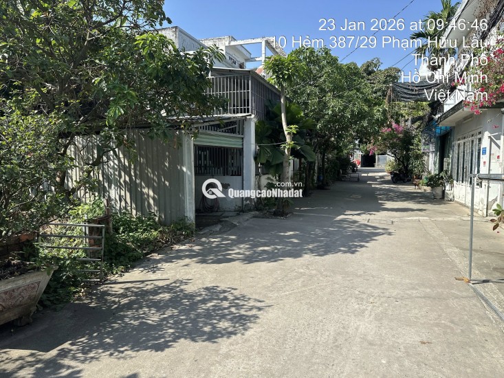 BÁN ĐẤT NHÀ BÈ - HẺM 387/29 PHẠM HỮU LẦU – 95M2 SỔ HỒNG RIÊNG 7.6 TỶ.  LH:0901727879.