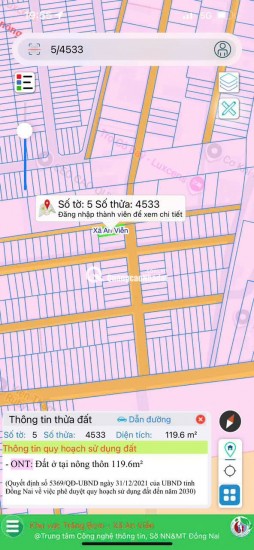 Đất Nền  Ấp 4 An Viễn Trảng Bom Đồng Nai | sổ hồng riêng