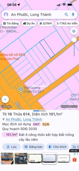 Đất nền thổ cư An Phước - Long Thành