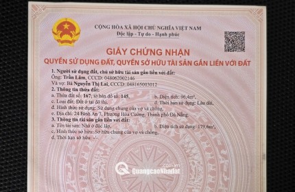 CHÀO BÁN APARTMENT DÒNG TIỀN – MẶT TIỀN BÌNH AN 7, HÒA CƯỜNG
