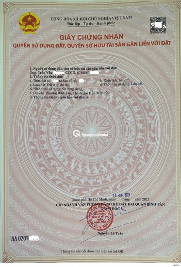 Nhà mới cực đẹp - thiết kế hiện đại – sang trọng tại quận Bình Tân