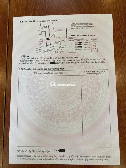 Nhà phố 4 tầng DT lớn 125m² – Ngay trung tâm Thạnh Xuân (Q.12)