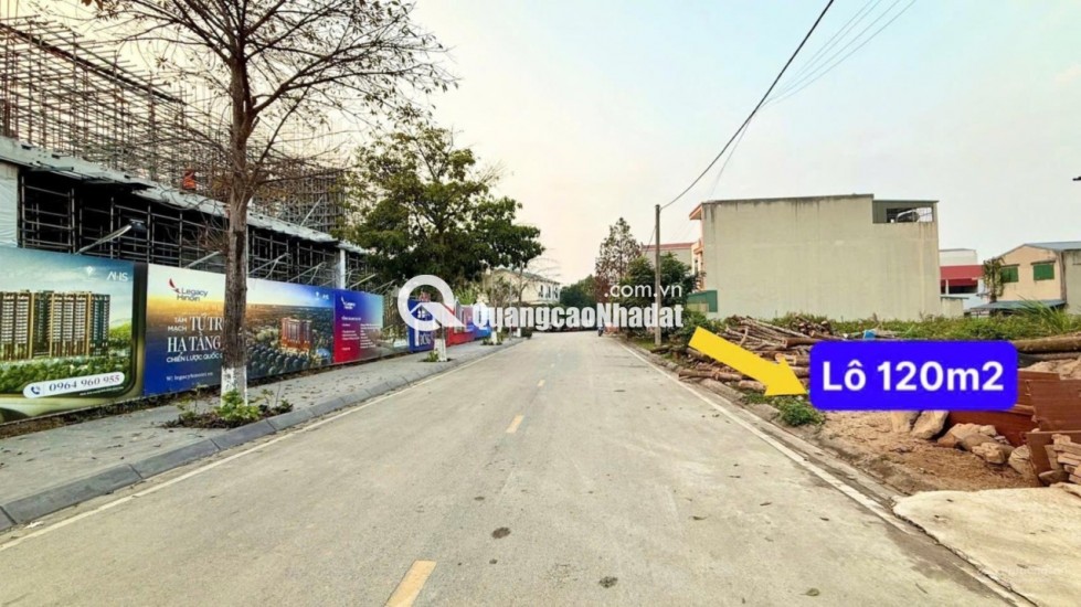 Chính Chủ Bán rẻ 120m2 Đối Diện 2 Tòa Chung Cư Khu Tái Định Cư Bắc Phú Cát - Đất Hòa Lạc giá Rẻ