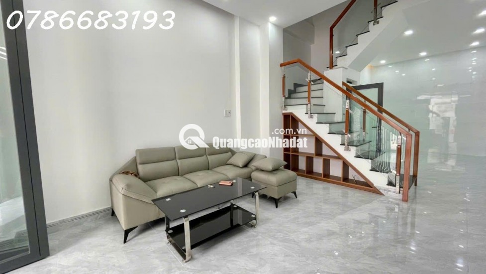 BÁN NHÀ HẺM THÔNG 5M ĐẶNG CHẤT GIÁP QUẬN 1, 5,  4PN - 3 TẦNG SỔ RIÊNG GIÁ 7.99 TỶ