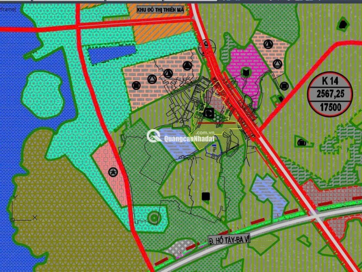 3.8 TỶ LÔ ĐẤT CẠNH TÁI ĐỊNH CƯ MẶT ĐƯỜNG QL21 TẠI HOÀ LẠC