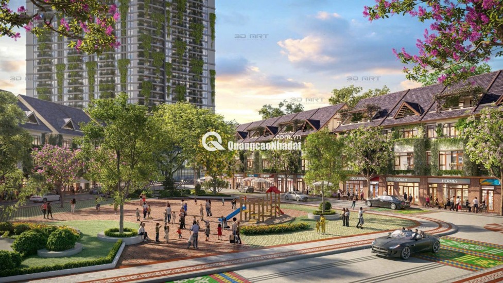  Bán shophouse Ecopalace ĐakLak 2 mặt tiền trục chính dự án, đối diện công viên, 5 tầng, 368m², giá hơn 18 tỷ