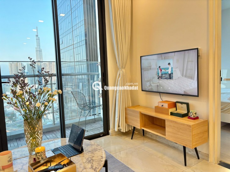 CHO THUÊ CHCC VINHOMES GOLDEN RIVER 70M2 (2PN) CHỈ 26TR/TH. LH 0906322053 LINH.