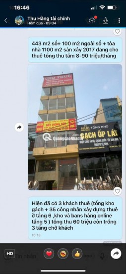 Bán mảnh đất quý hiếm duy nhất,diện tích siêu lớn,vị trí đặc biệt chỉ với giá 500tr/m2