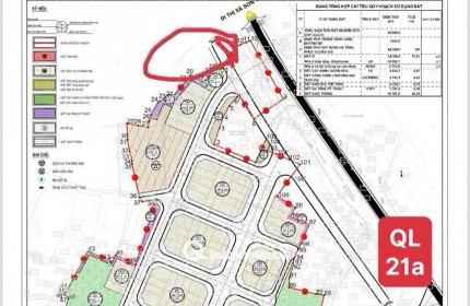 3.8 TỶ LÔ ĐẤT CẠNH TÁI ĐỊNH CƯ MẶT ĐƯỜNG QL21 TẠI HOÀ LẠC