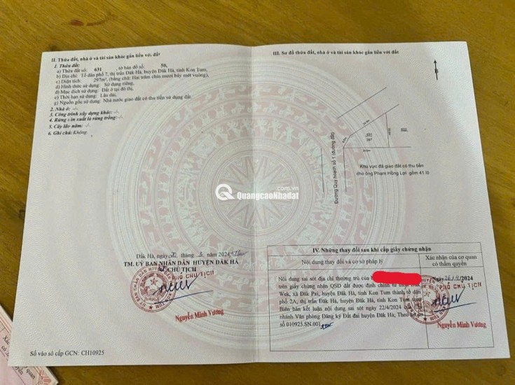 Bán nhanh lô góc siêu đẹp tại Đăk Hà, Kon Tum,
