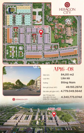 HERAGON CITY –  ĐẤT TRUNG TÂM TP. SANG TÊN SỔ NGAY. CĐT: 0966 343 969