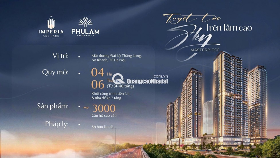 Mở bán quỹ cưn độc quyền Impria Sky Park Nam An Khánh