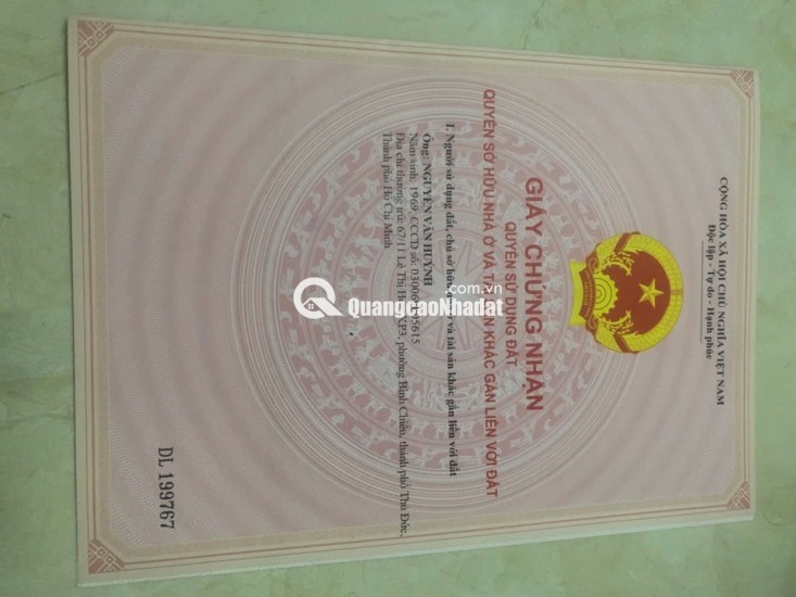 Cần bán nhà chính chủ, vị trí TT Thủ Đức, gần trường học, BV  0969128268