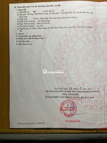 Vị trí độc tôn, không đụng hàng ngay tại trung tâm Đắk Hà, Kon Tum