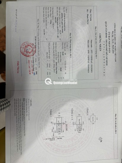 BÁN NHÀ TẠI PHƯỜNG 10, TÂN BÌNH – DT 47,6 M2 – SẴN SỔ HỒNG - CHỈ 6T450TR. LH:0793547979.