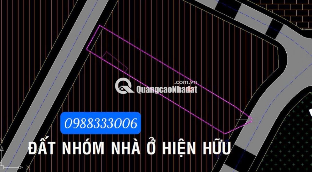 BÁN ĐẤT MT ĐƯỜNG BẦU GIÃ, CỦ CHI - DT 1.529,4M2 - SHR - 17TR/M2. LH:0988333006.