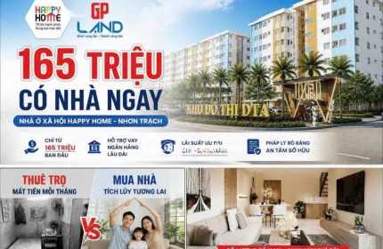Happy Home 2PN + 2WC - Thanh toán 30% (165 Triệu) sở hữu ngay, sổ hồng riêng⁠