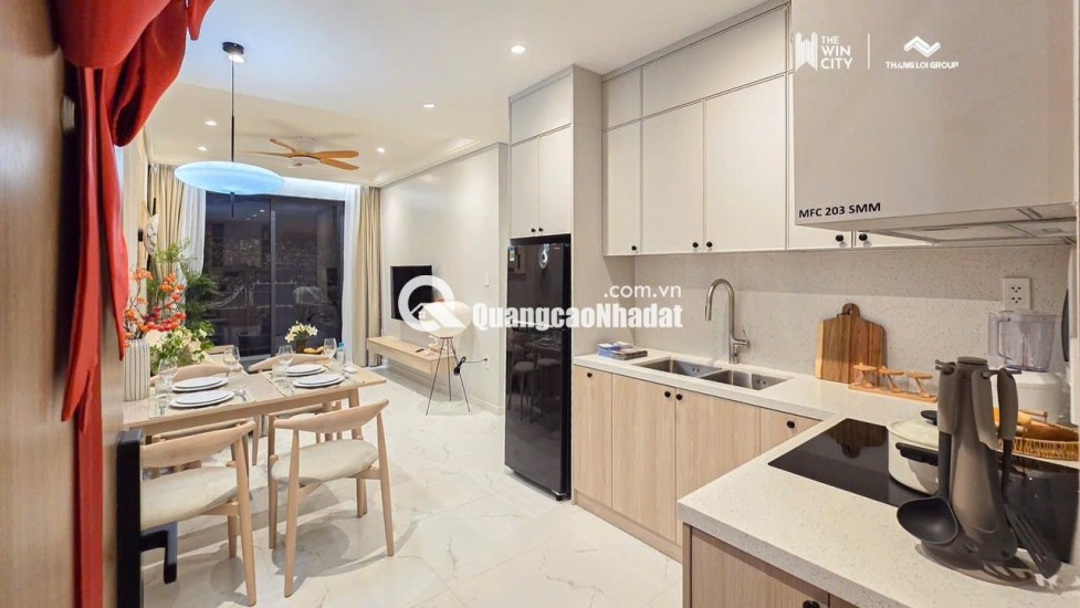 căn hộ 2PN gần Cầu Xáng - Bình Chánh chỉ 1.654 tỷ (100% đã Vat), bàn giao full nội thất cao cấp gỗ An Cường