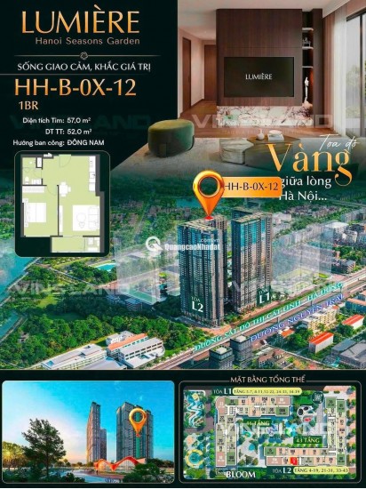  ĐẲNG CẤP HOA HẬU 1PN ĐẸP NHẤT HANOI SEASONS GARDEN – KHÔNG CÓ CĂN THỨ HAI 