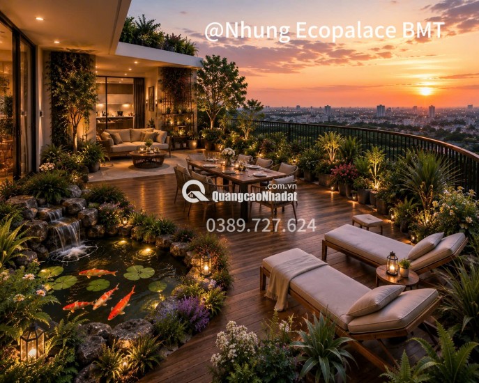 Tận hưởng cuộc sống Resort ngay tại căn hộ sân vườn Ecopalace BMT