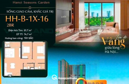  SIÊU PHẨM 2PN VIEW NỘI KHU HOT NHẤT HANOI SEASONS GARDEN CAO XÀ LÁ
