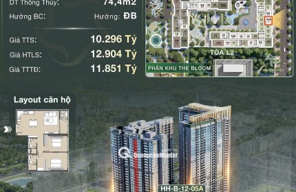 MỞ BÁN CĂN HỘ LUXURY 2PN – LUMIÈRE HANOI SEASONS GARDEN