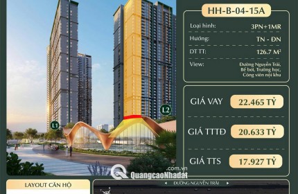  HH-B-04-15A – CĂN GÓC 3PN+1MR - HANOI SEASON GARDEN: LỰA CHỌN TUYỆT VỜI CHO CUỘC SỐNG SANG TRỌNG