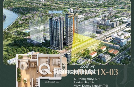 SIÊU PHẨM CĂN HỘ LUMIÈRE HANOI SEASONS GARDEN – 2PN ĐẸP CH03