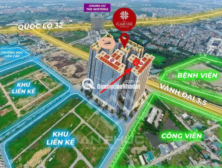 Chỉ 4,77 tỷ mua đứt căn hộ chung cư 2N 74m2, cách Mỹ Đình 7ph di chuyển