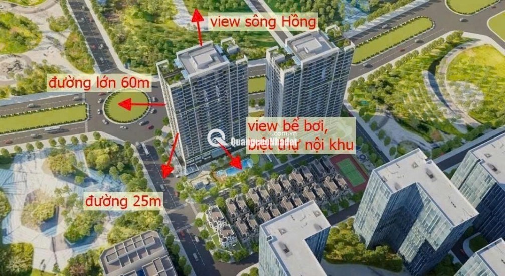 Chỉ với 7,1 tỷ mua đứt căn hộ 2N2VS khu vực Tây Hồ Tây, đối diện KĐT Ciputra