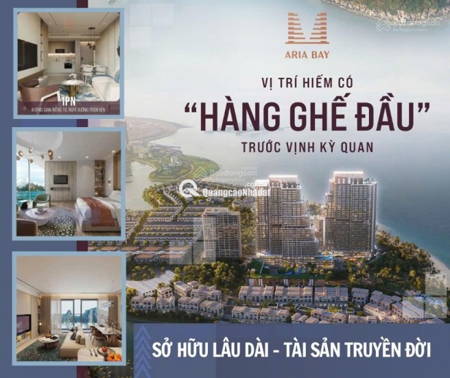 Quỹ ngoại giao giá tốt dự án Aria Bay, Chỉ với 2 tỷ sở hữu căn Studio View biển (quà tặng 200tr)